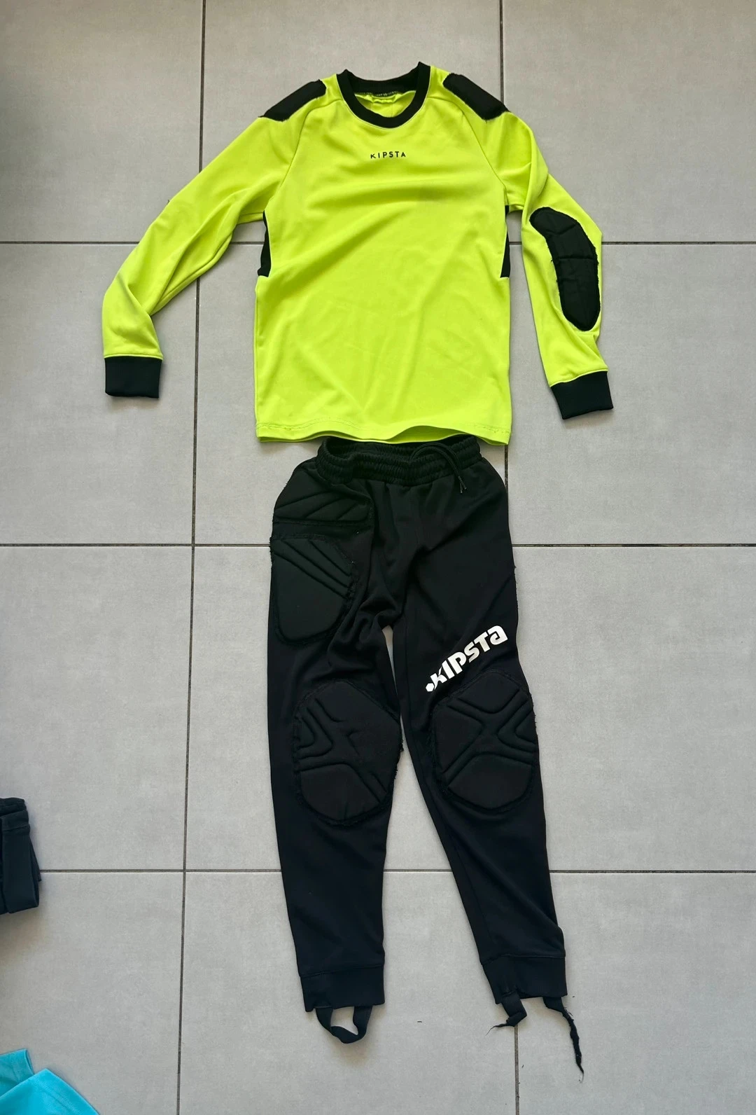 Tenue de gardien Kipsta 8 ans jaune et noire